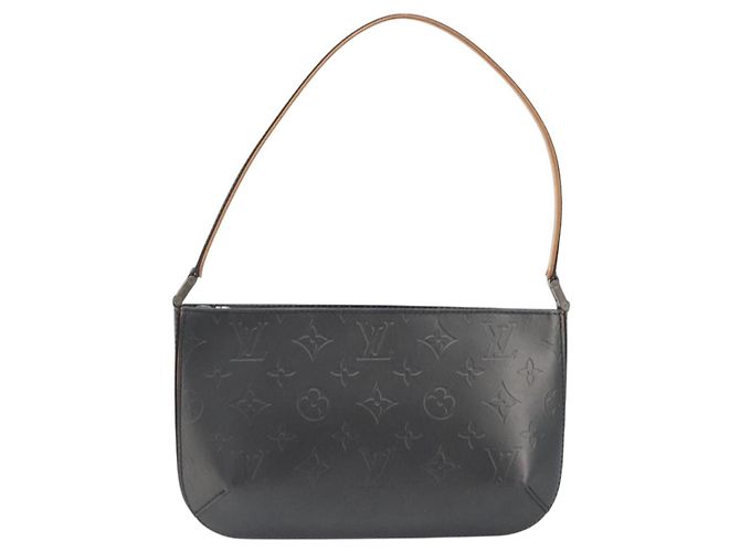 LOUIS VUITTON Monogram Mat Fowler Hand Bag Navy M55145 LV - vista 2