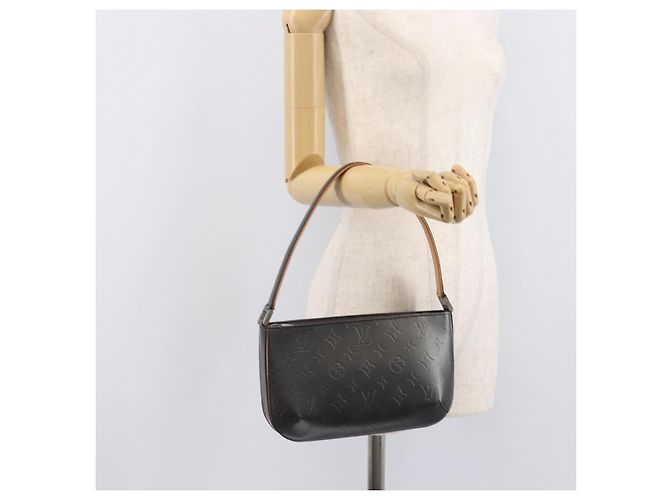 LOUIS VUITTON Monogram Mat Fowler Hand Bag Navy M55145 LV - vista 22