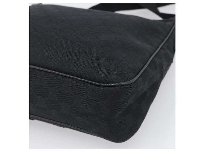 GUCCI GG Canvas Shoulder Bag Black Silver - vista 15