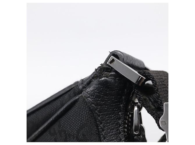 GUCCI GG Canvas Shoulder Bag Black Silver - vista 9