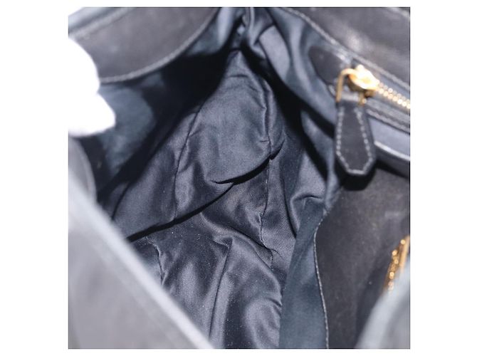 Miu Miu Matelasse Shoulder Bag Leather 2way Black Gold - vista 28