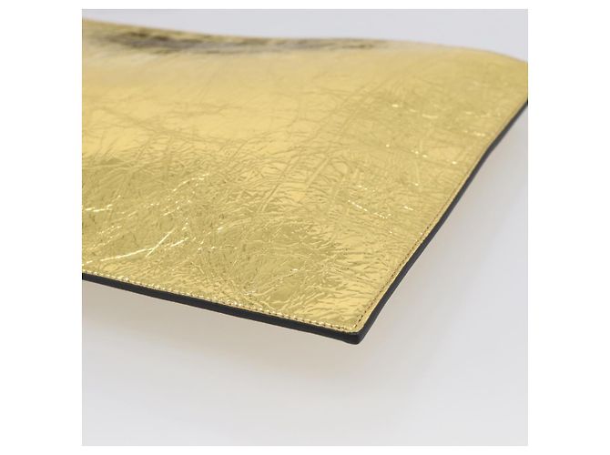 FENDI Clutch Bag Leather Gold 8N0178 - vista 10