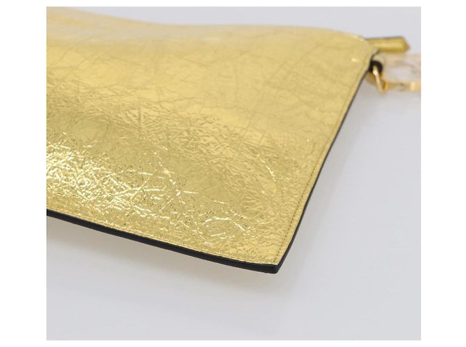FENDI Clutch Bag Leather Gold 8N0178 - vista 8