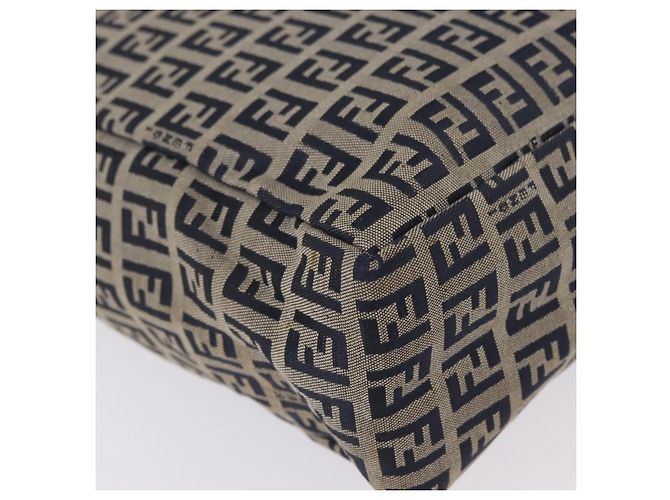 FENDI Zucchino Tote Bag Navy Silver - vista 13