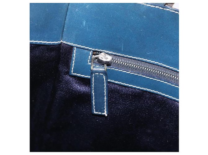 FENDI Zucchino Tote Bag Navy Silver - vista 20