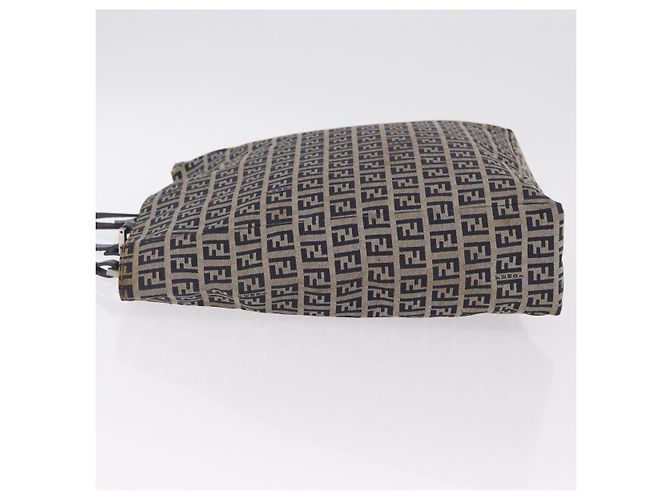 FENDI Zucchino Tote Bag Navy Silver - vista 6