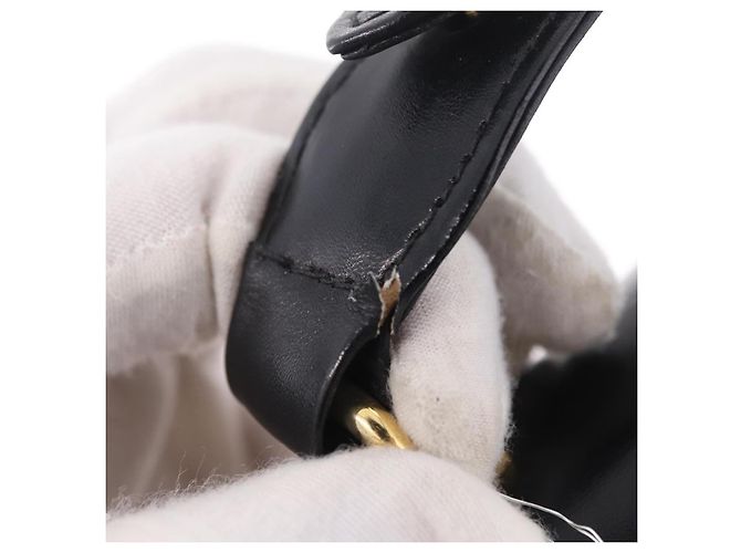 GUCCI Sac à épaule Interlocking Cuir Noir Or - vue 26