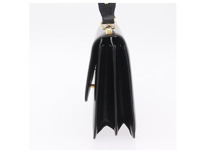 GUCCI Sac à épaule Interlocking Cuir Noir Or - vue 4