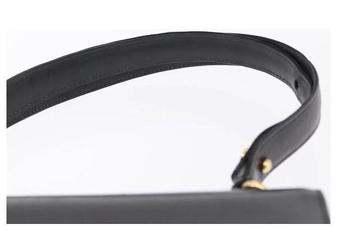 GUCCI Sac à épaule Interlocking Cuir Noir Or - vue 8