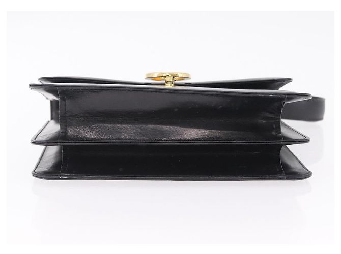 GUCCI Sac à épaule Interlocking Cuir Noir Or - vue 9