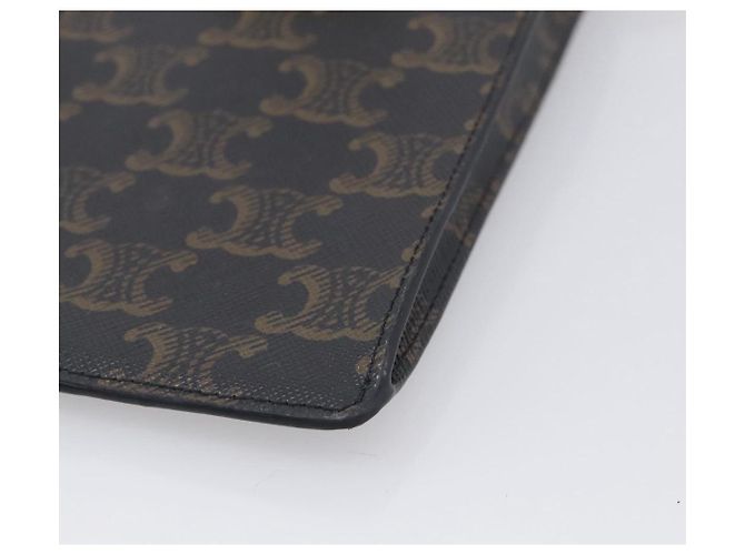 Céline CELINE Macadam Canvas Triomphe Vertical Mobile Pouch PVC Brown Gold - Ansicht 10