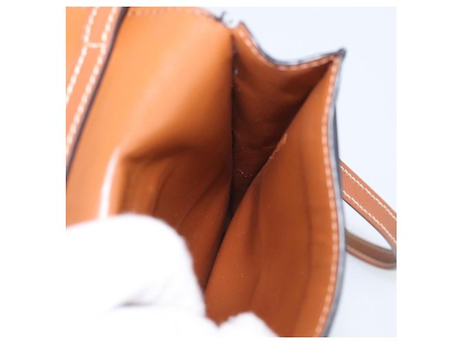 Céline CELINE Macadam Canvas Triomphe Vertical Mobile Pouch PVC Brown Gold - Ansicht 19