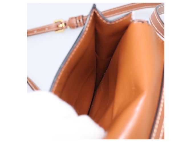 Céline CELINE Macadam Canvas Triomphe Vertical Mobile Pouch PVC Brown Gold - Ansicht 20