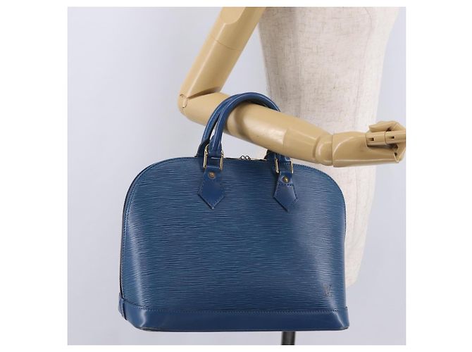 LOUIS VUITTON Epi Alma Hand Bag Toledo Blue M52145 LV - vista 22