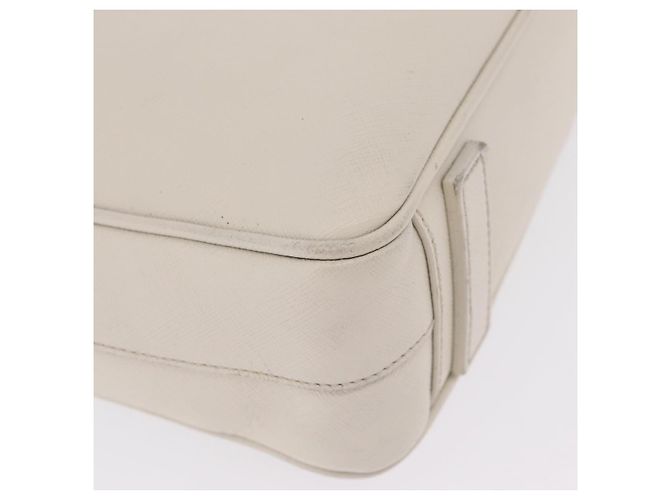 PRADA Business-Tasche Saffiano-Leder White Silver - Ansicht 12
