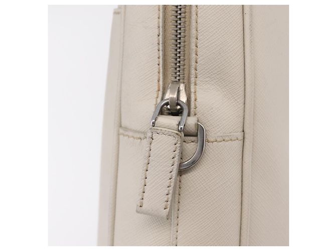 PRADA Business-Tasche Saffiano-Leder White Silver - Ansicht 16
