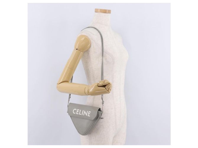 Céline CELINE Triangle Bag Leather Gray - Ansicht 21
