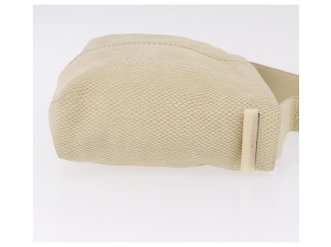 Bolsa de Ombro LOEWE em Camurça Marfim Dourado - vista 4