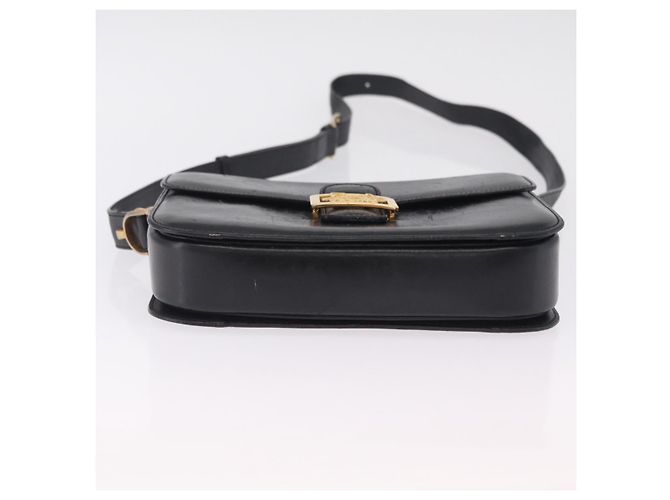 Céline CELINE Horse Carriage Shoulder Bag Leather Black Gold - vista 11