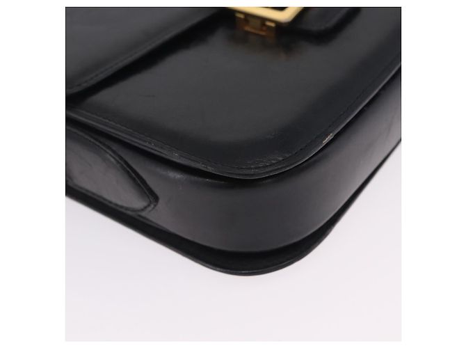 Céline CELINE Horse Carriage Shoulder Bag Leather Black Gold - vista 12