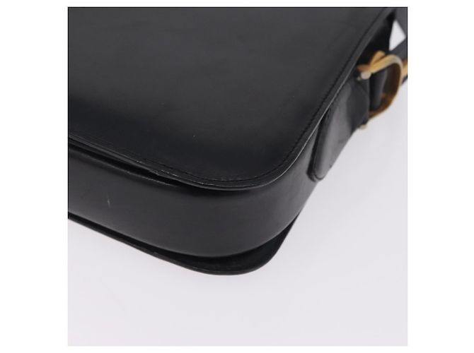 Céline CELINE Horse Carriage Shoulder Bag Leather Black Gold - vista 15