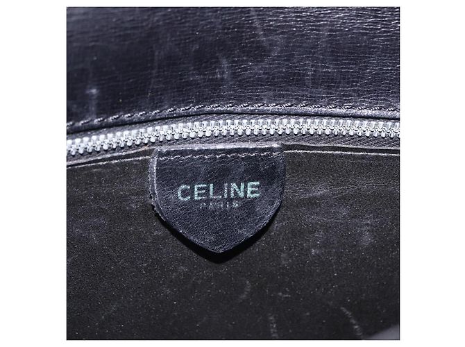 Céline CELINE Horse Carriage Shoulder Bag Leather Black Gold - vista 19