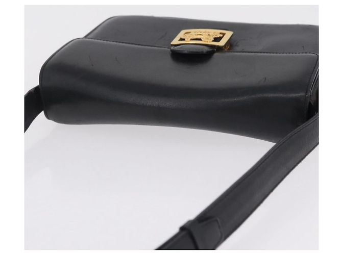 Céline CELINE Horse Carriage Shoulder Bag Leather Black Gold - vista 6