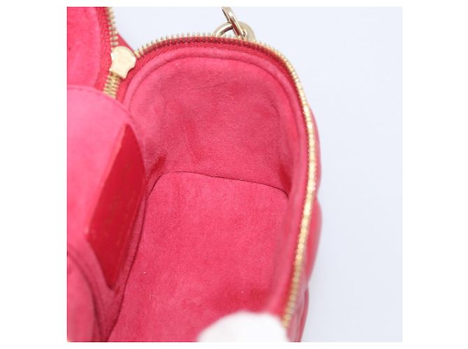 Christian Dior Canage Lady Dior Micro Vanity Bag Lamb Skin Red Gold - vista 22