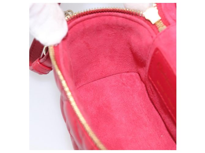 Christian Dior Canage Lady Dior Micro Vanity Bag Lamb Skin Red Gold - vista 23