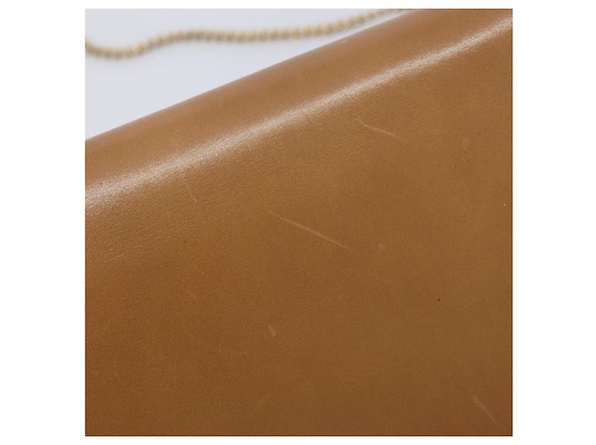Christian Dior Chain Shoulder Bag Leather Beige Gold - vista 15