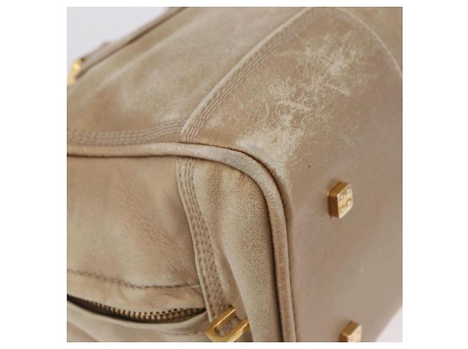 LOEWE Anagram Amazona 28 Hand Bag Leather Gold - vista 10
