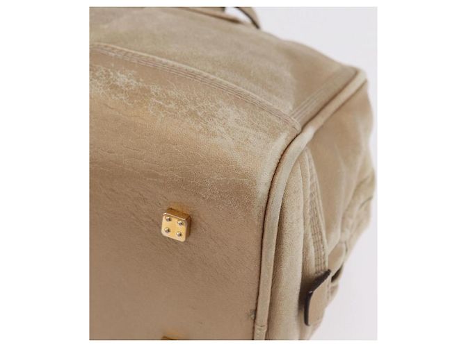 LOEWE Anagram Amazona 28 Hand Bag Leather Gold - vista 11