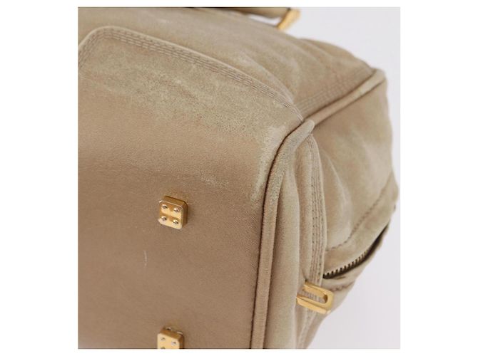 LOEWE Anagram Amazona 28 Hand Bag Leather Gold - vista 13