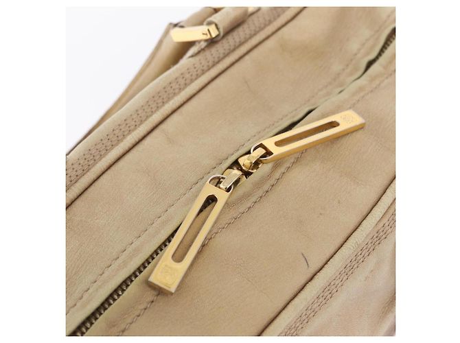 LOEWE Anagram Amazona 28 Hand Bag Leather Gold - vista 14