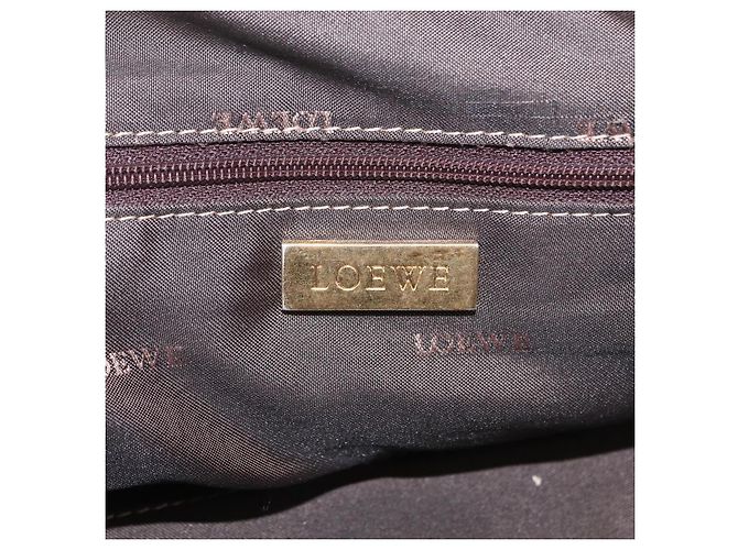 LOEWE Anagram Amazona 28 Hand Bag Leather Gold - vista 17