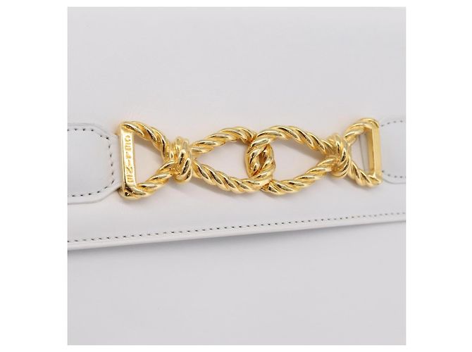 Céline CELINE Shoulder Bag Leather White Gold - vista 16