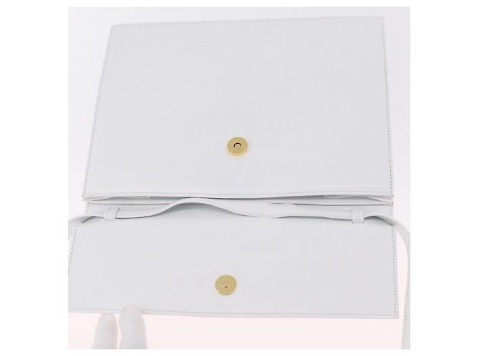 Céline CELINE Shoulder Bag Leather White Gold - vista 17
