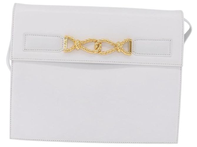 Céline CELINE Shoulder Bag Leather White Gold - vista 2