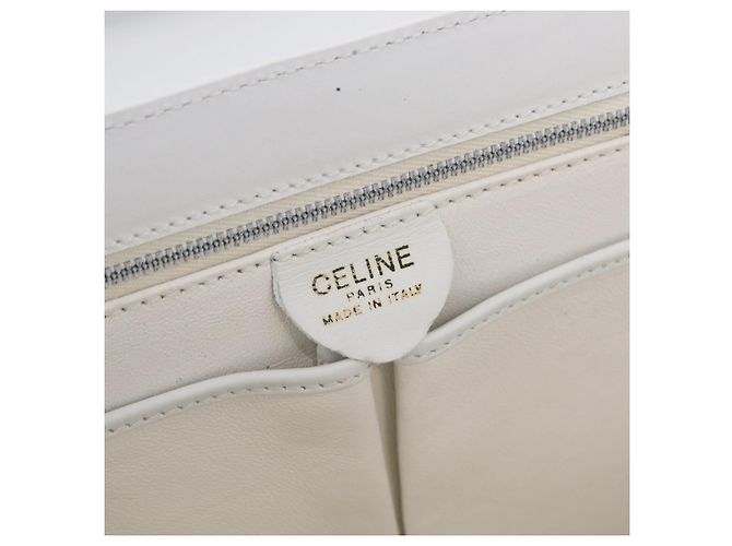Céline CELINE Shoulder Bag Leather White Gold - vista 20