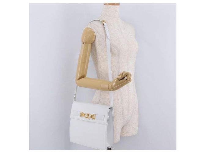 Céline CELINE Shoulder Bag Leather White Gold - vista 27