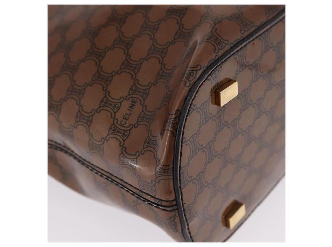 Céline CELINE Macadam Tote Bag PVC Braun Goldfarben - Ansicht 10