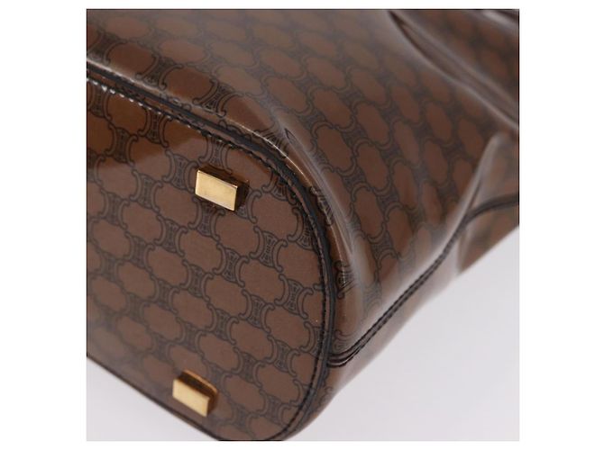 Céline CELINE Macadam Tote Bag PVC Braun Goldfarben - Ansicht 11