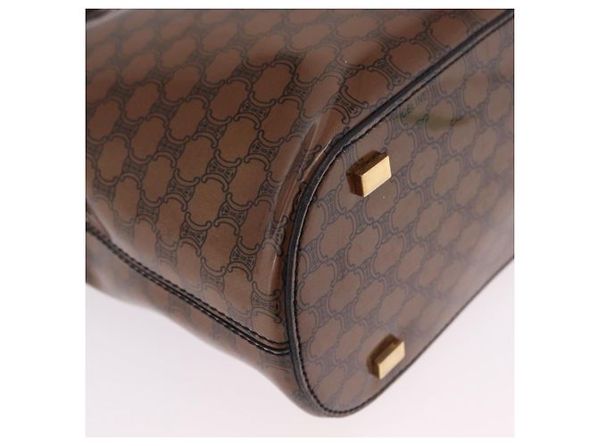 Céline CELINE Macadam Tote Bag PVC Braun Goldfarben - Ansicht 12