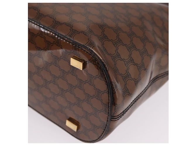 Céline CELINE Macadam Tote Bag PVC Braun Goldfarben - Ansicht 13