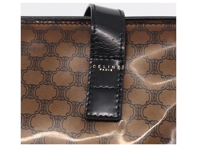 Céline CELINE Macadam Tote Bag PVC Braun Goldfarben - Ansicht 14