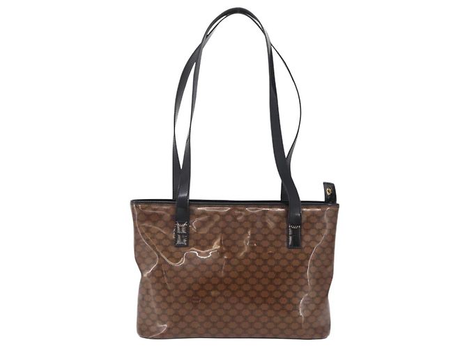 Céline CELINE Macadam Tote Bag PVC Braun Goldfarben - Ansicht 2