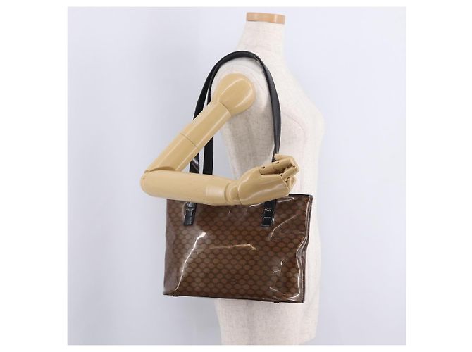 Céline CELINE Macadam Tote Bag PVC Braun Goldfarben - Ansicht 24