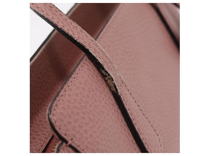 GUCCI Hand Bag Leather 2way Pink Gold Tone 368827 - vista 11