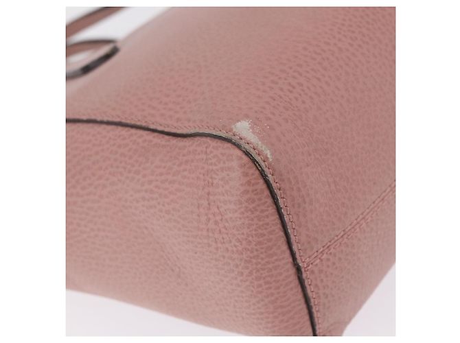 GUCCI Hand Bag Leather 2way Pink Gold Tone 368827 - vista 19