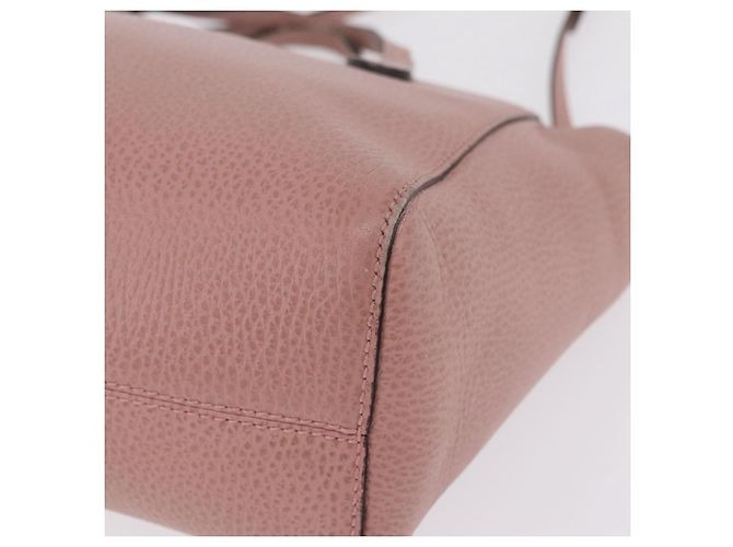 GUCCI Hand Bag Leather 2way Pink Gold Tone 368827 - vista 20